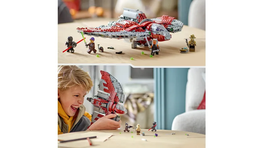 LEGO Star Wars 75362 Ahsoka Tanos T-6 Jedi Shuttle, Raumschiff-Spielzeug