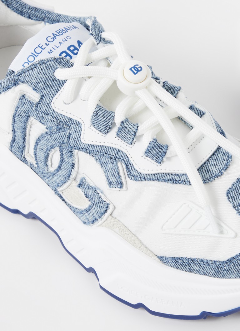 Dolce & Gabbana sneaker with leather and denim details