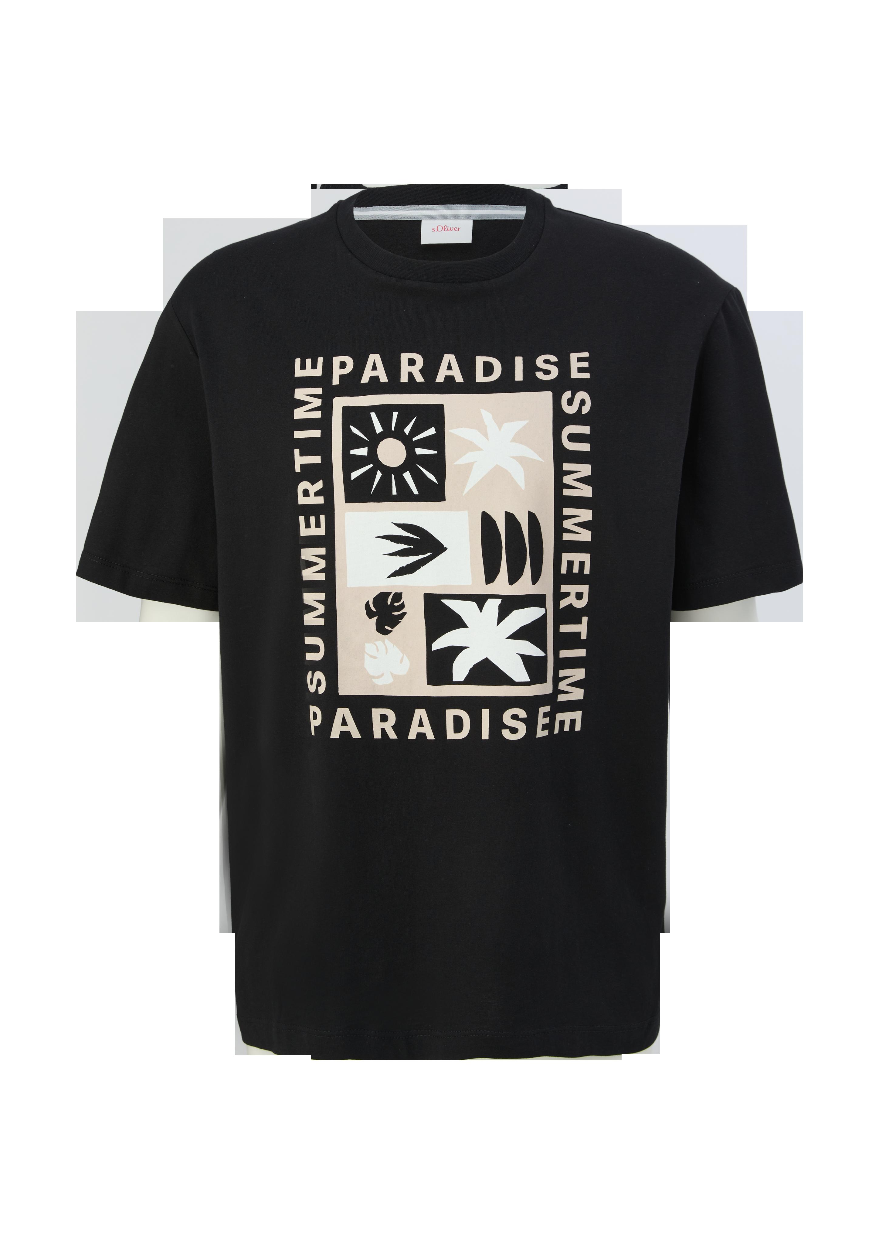 Baumwollshirt mit Frontprint  2131371-99D2