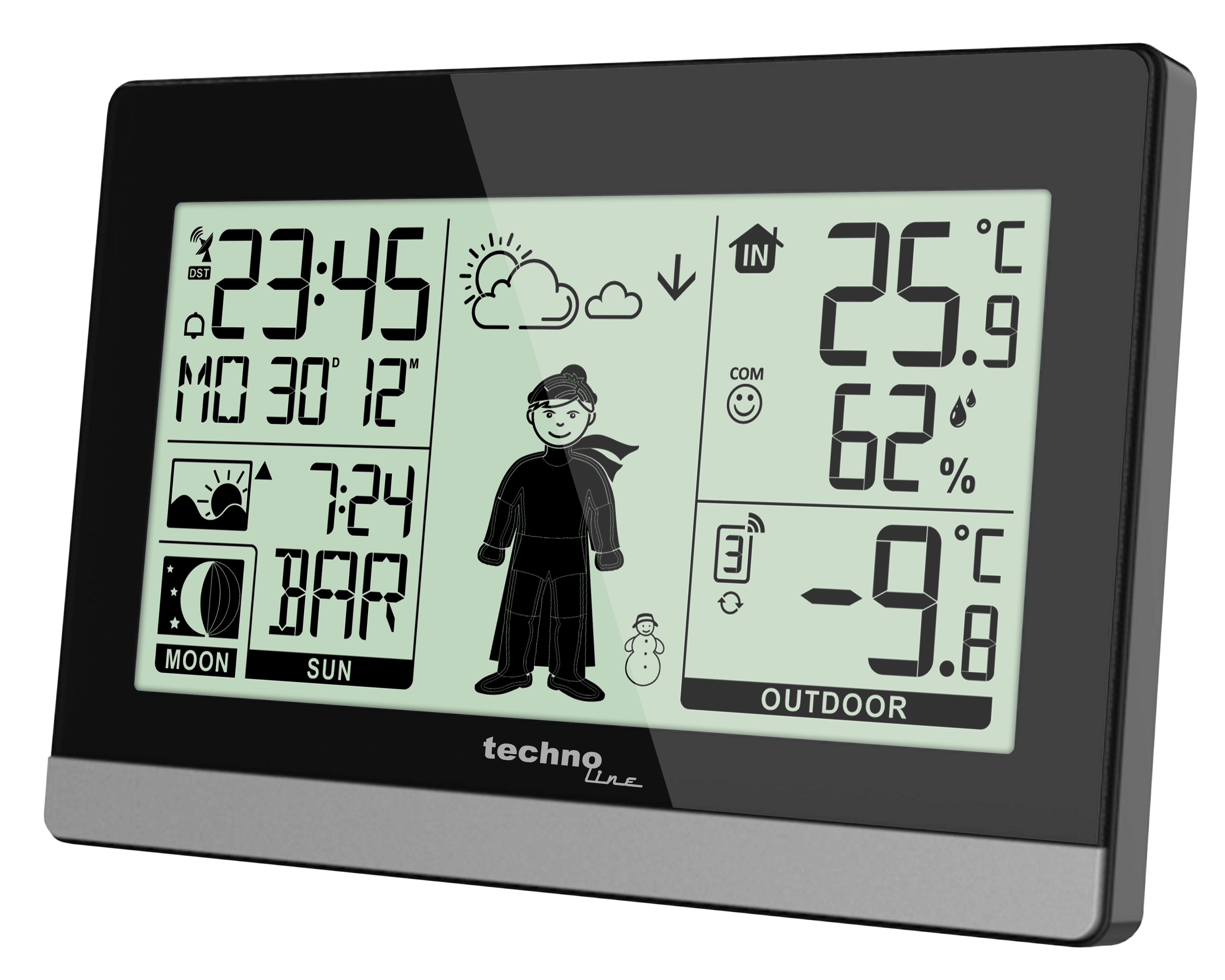 technoline WS 9612 Wetterstation (inklusive Außensender, mit 