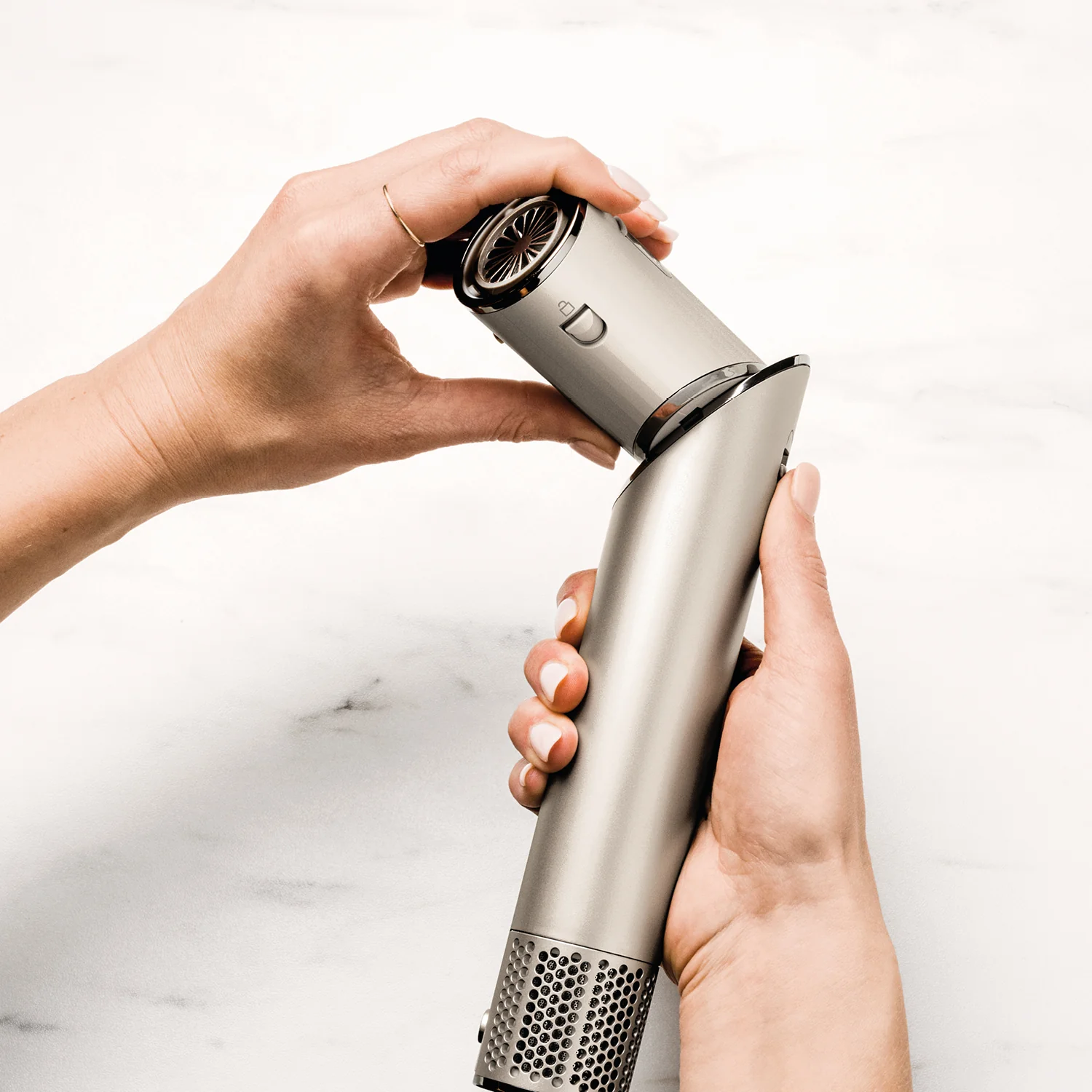 FlexStyle STYLER og HÅRTØRRER SHARK FLEXSTYLE KOMPLET SÆT - Champagne - Hårtørrer, Glattejern, Elektrisk Hårbørste, Hårtørrerdiffuser