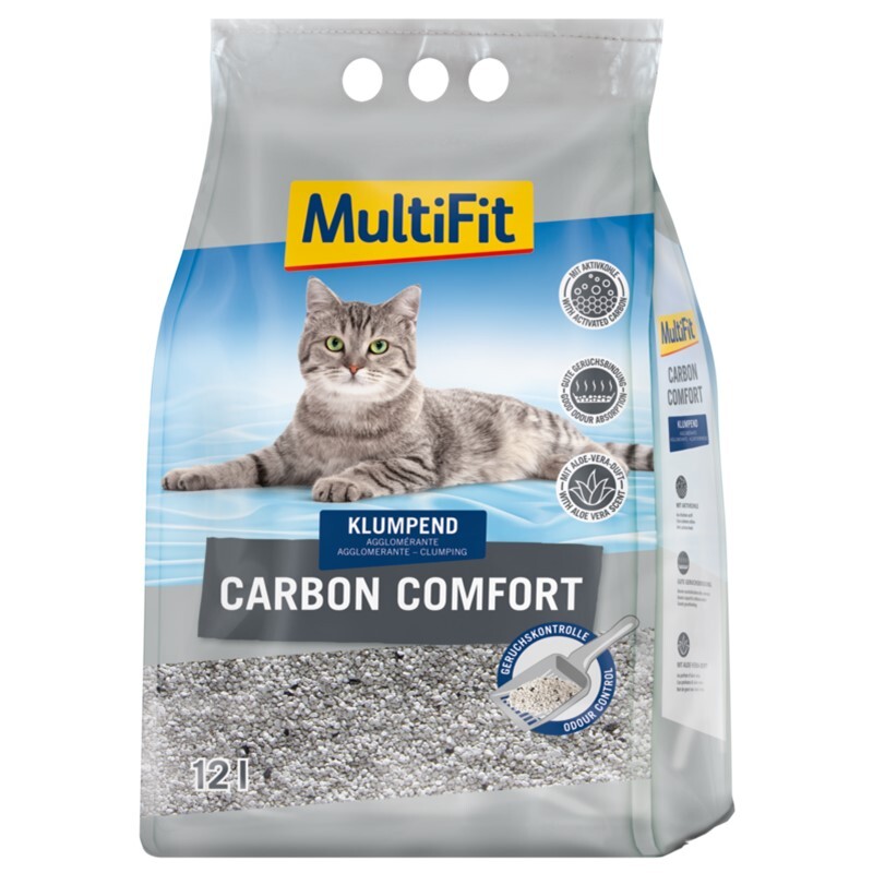 MultiFit Katzenstreu MultiFit Carbon Comfort 12 l