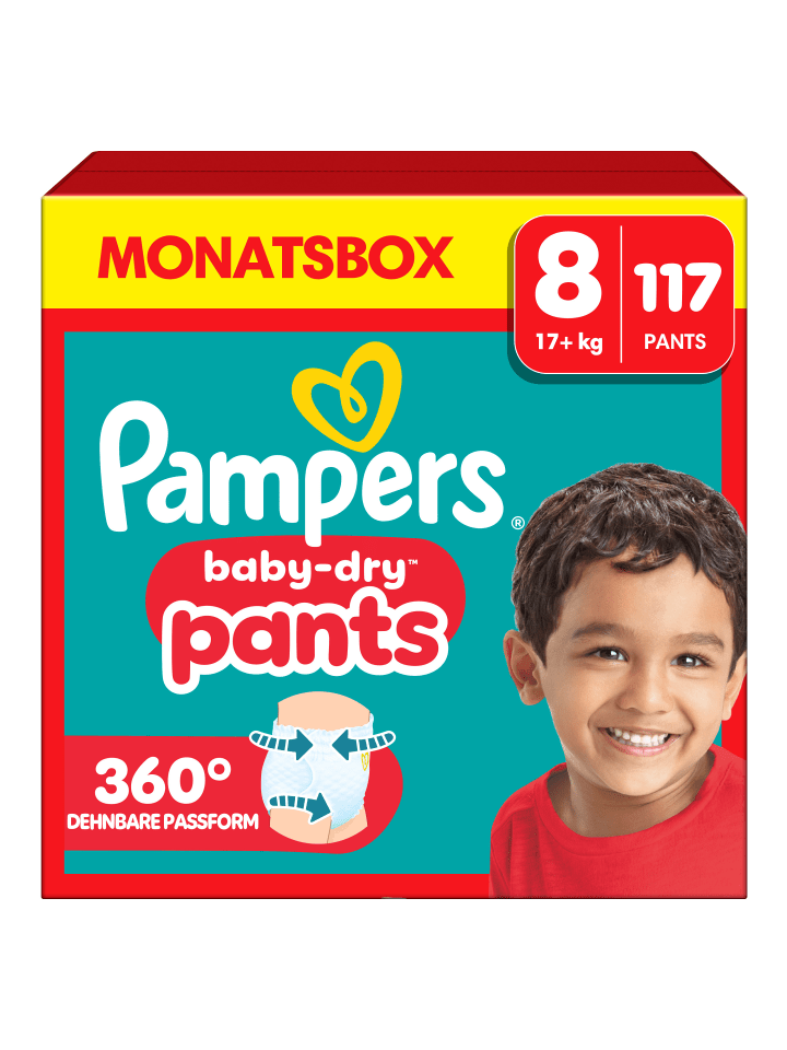 Pampers Pampers Baby-Dry Pants Größe 8, 117 Windeln, 17kg  günstig kaufen 8