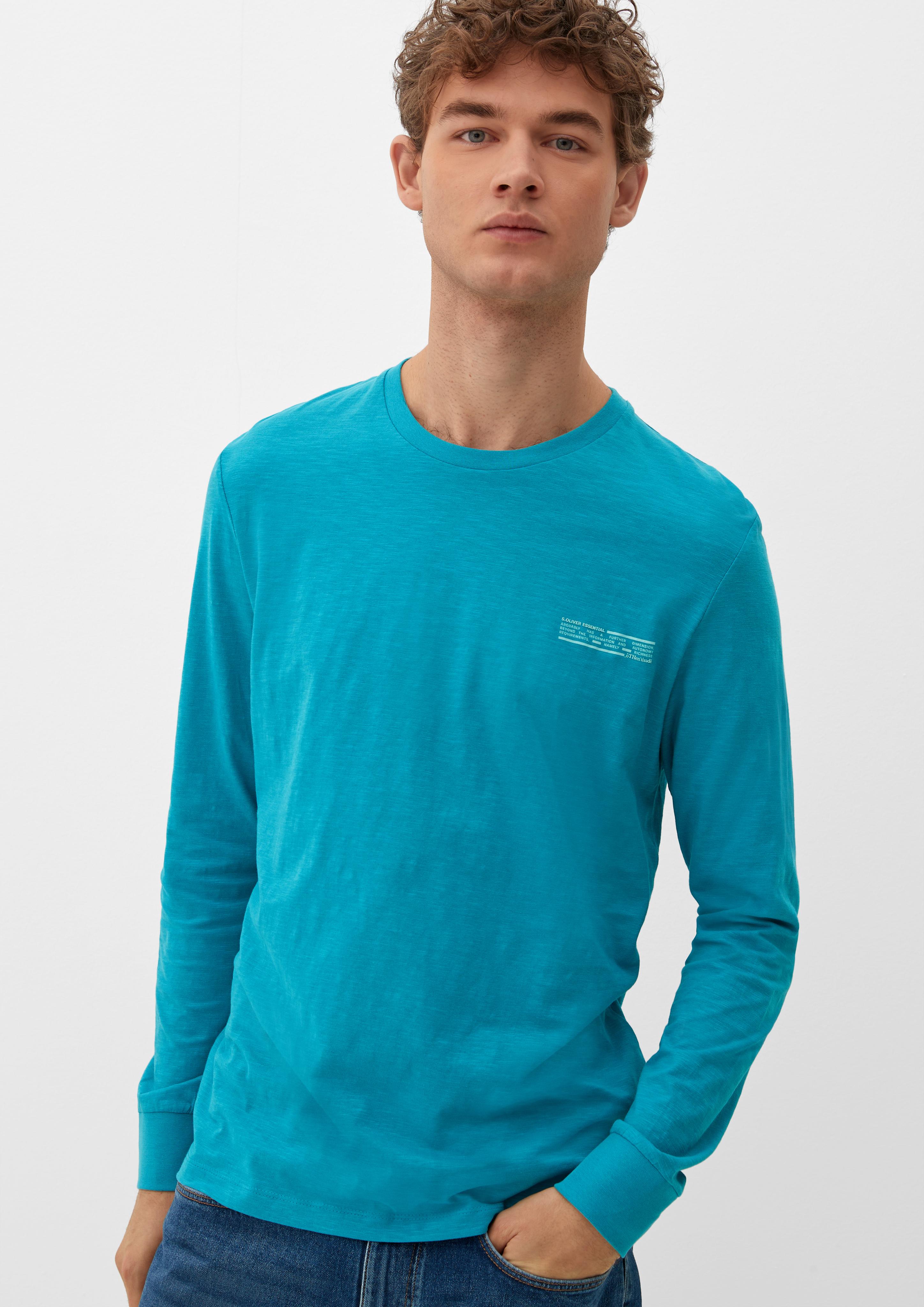 Longsleeve mit Flammgarnstruktur  2129418-6376