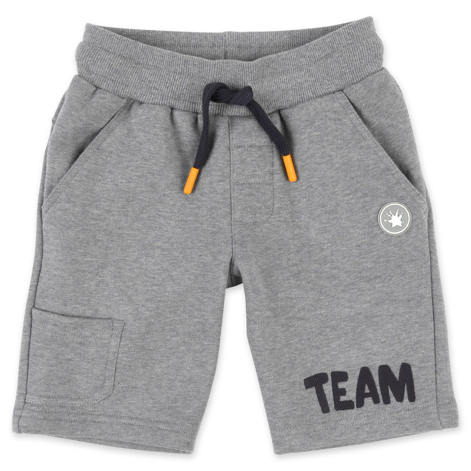 Grau melierte Kinder Sweat Bermuda