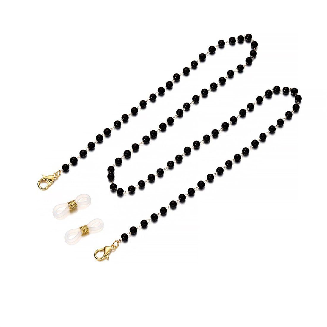 CTGtree Brillenband Brillenketten Perlen Brillenkette 2 Stücke weiß schwarz