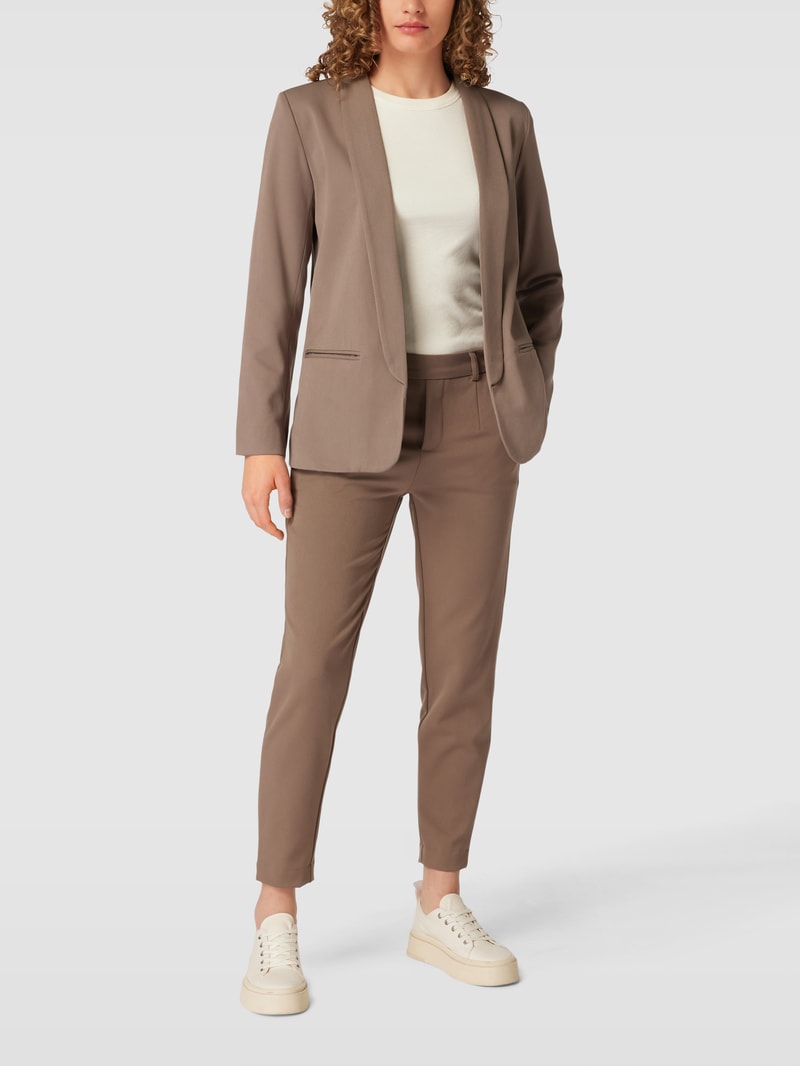 Blazer mit Paspeltaschen in taupe