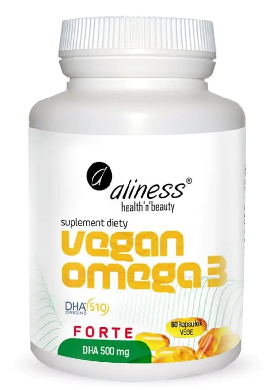 Aliness Vegan Omega-3 Forte DHA 500 mg, kapsule