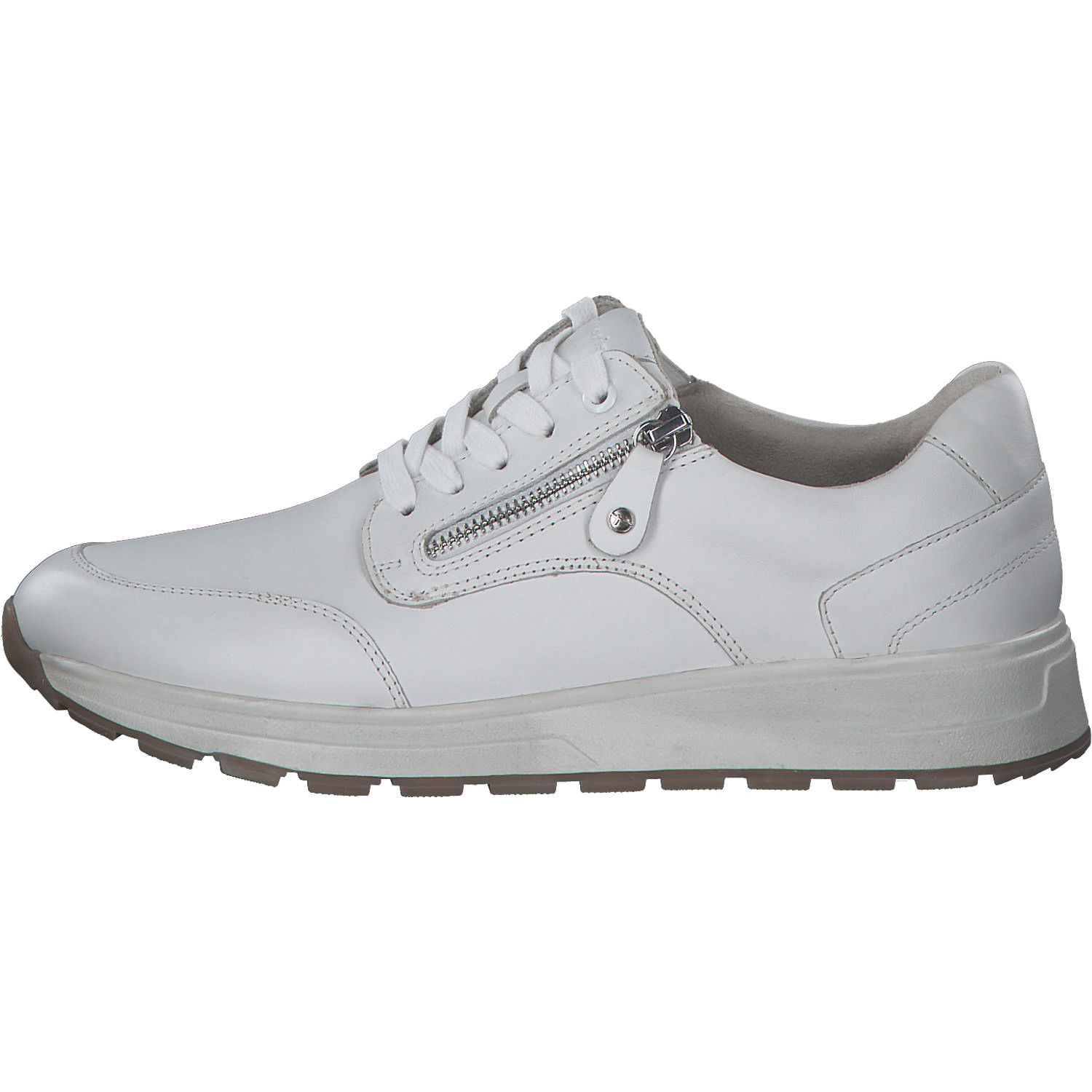 Jana Shoes 83711, Schnürschuhe, Damen, white