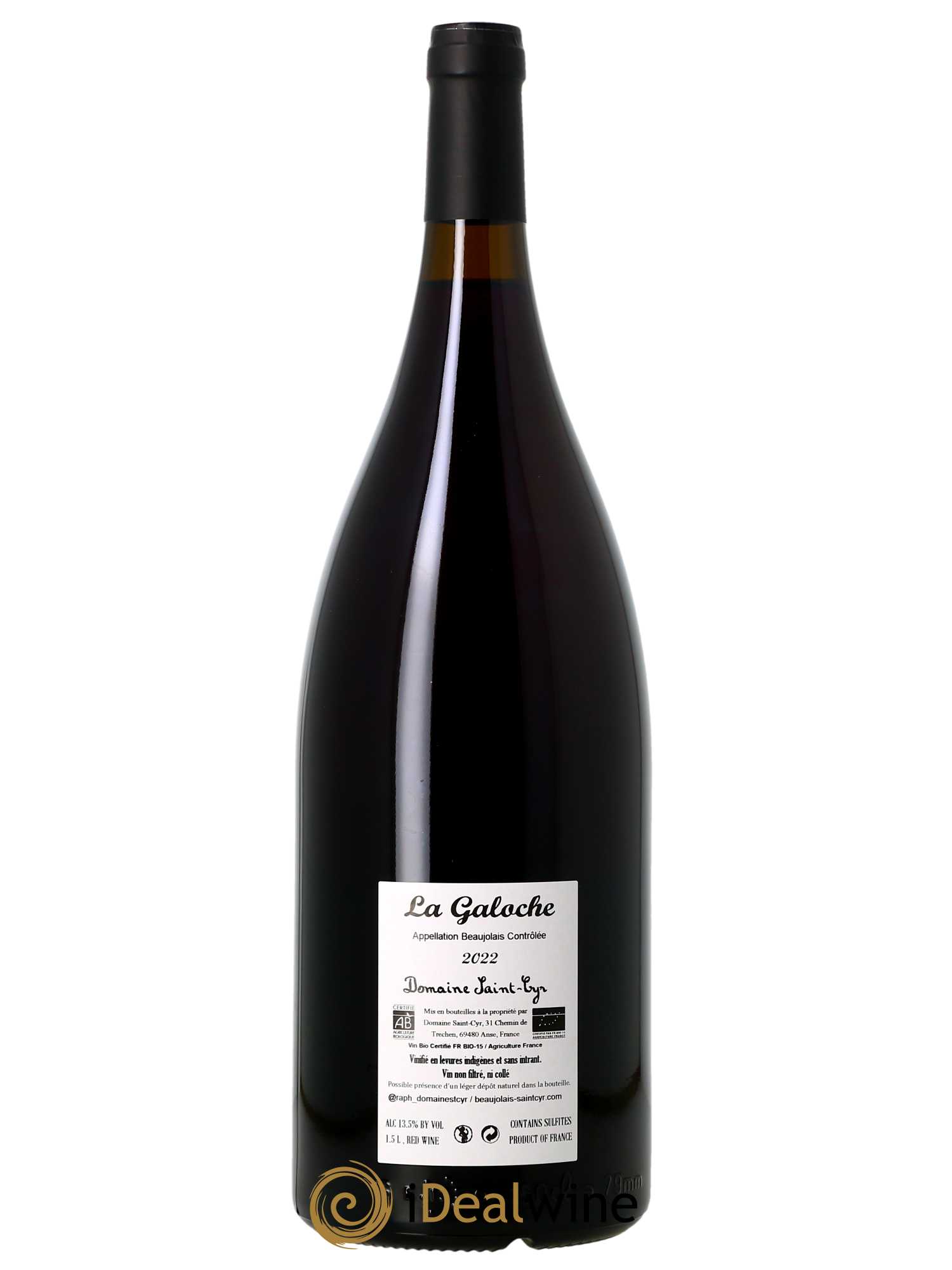 Beaujolais La Galoche Domaine Saint-Cyr  2022 - Lot de 1 Magnum