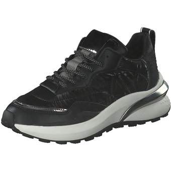 Replay Athena Quilt Sneaker in schwarz