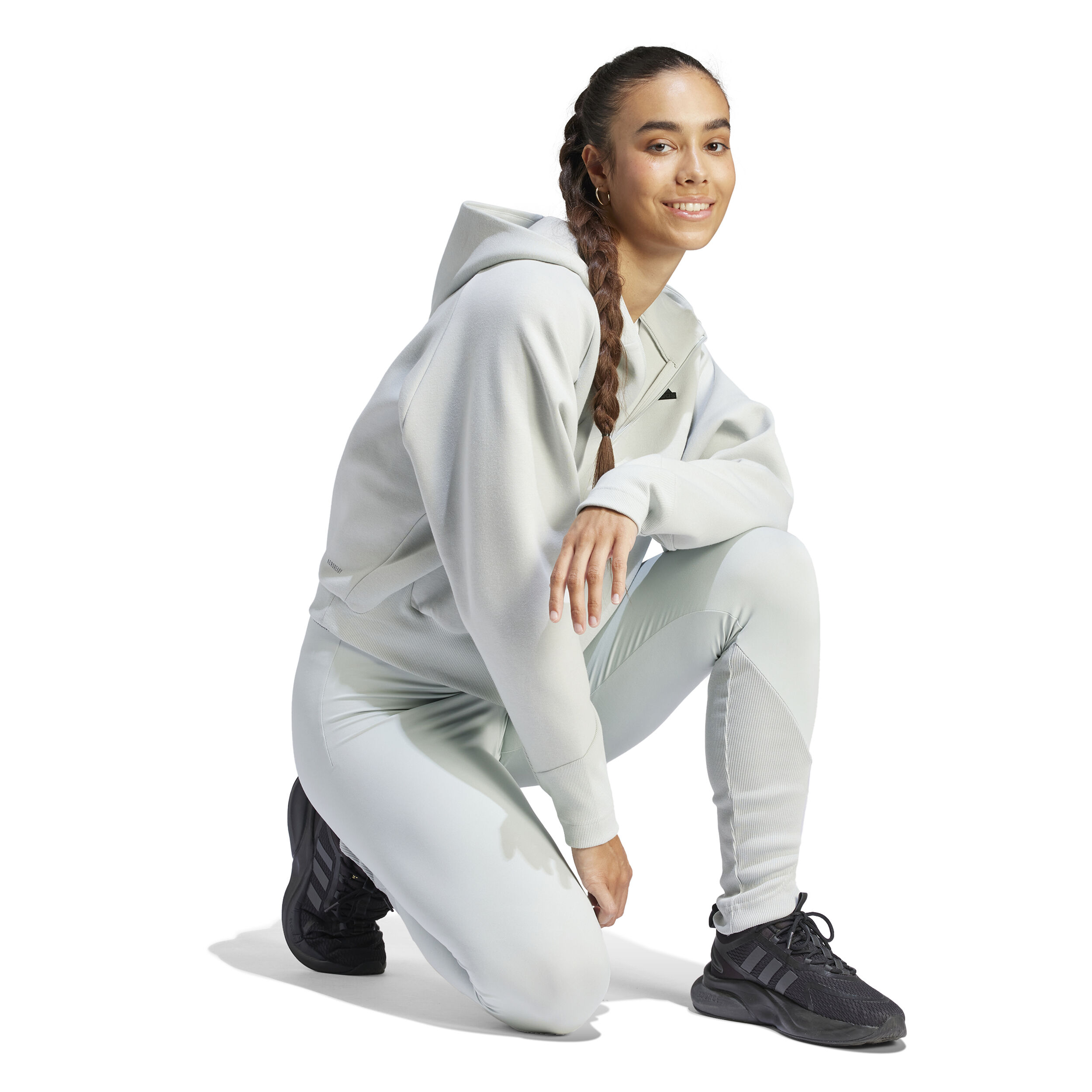 Z.N.E. Sweatjacke Damen - Silber, Grau
