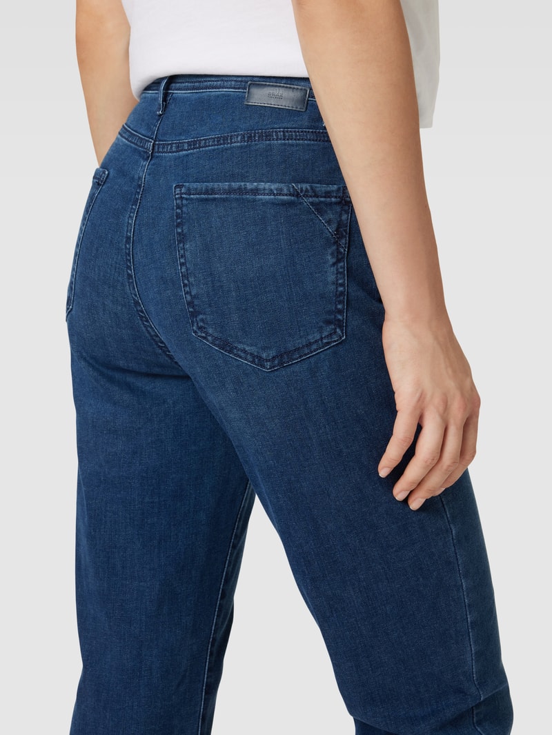 Jeans mit 5-Pocket-Design Modell 'Carola' in blau
