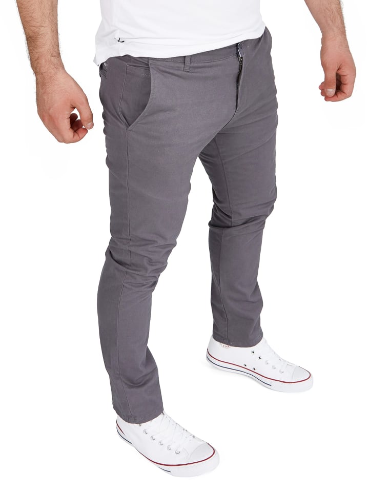WOTEGA Chinohose Glenn in Hellgrau günstig kaufen