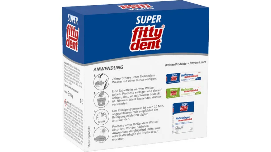 fittydent super Reinigungstabletten