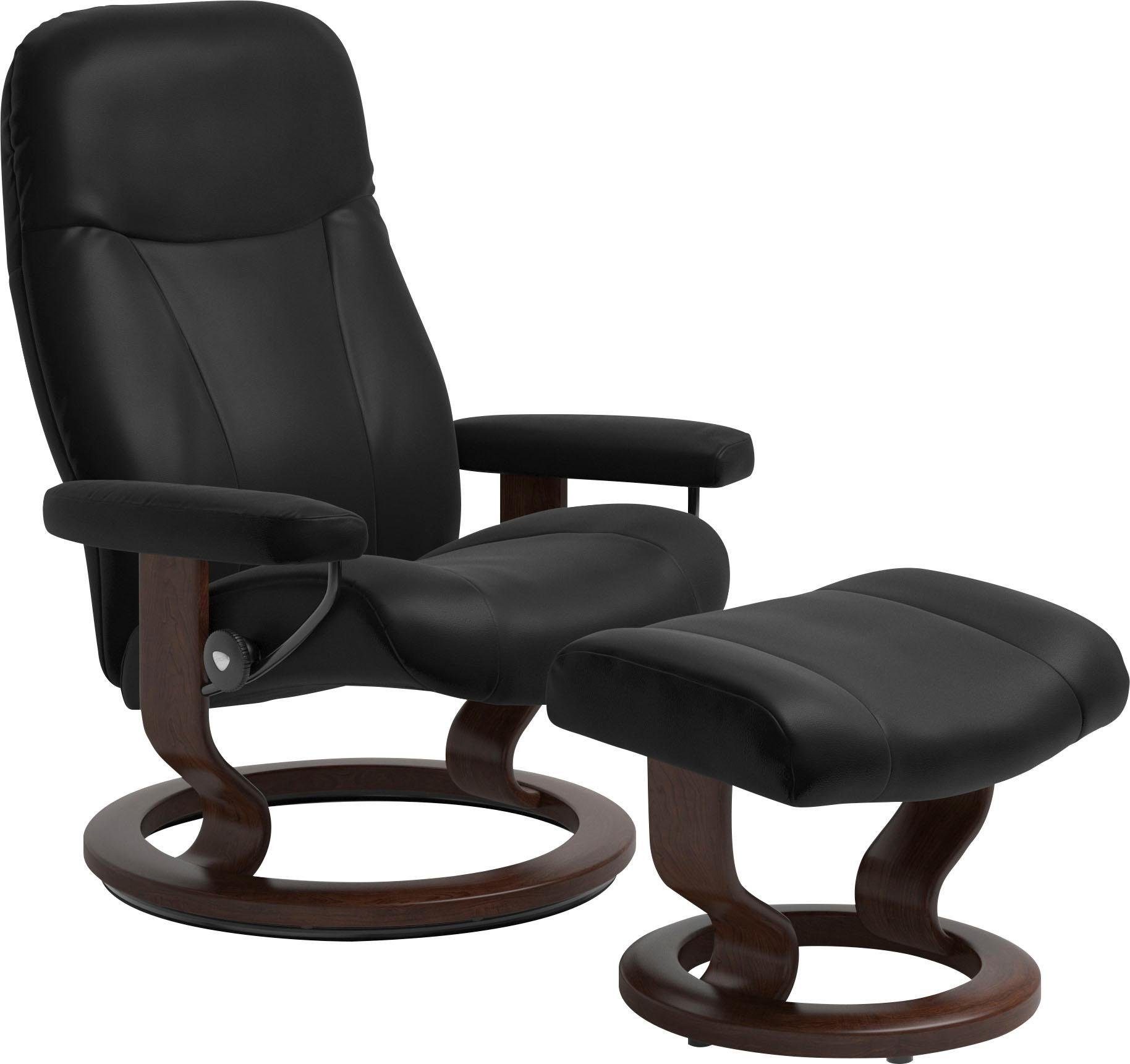 Stressless® Relaxsessel Garda (Set), mit Classic Base, Größe M, Gestell Braun