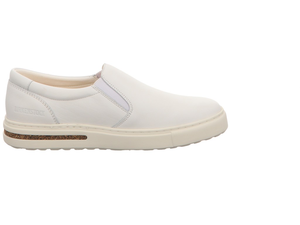 BIRKENSTOCK Sportliche Slipper weiss OSWEGO NATURAL LEATHER