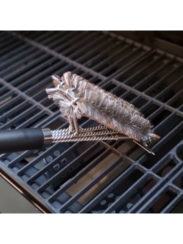 Intirilife Grillbürste aus Edelstahl in Schwarz - Silber günstig kaufen onesize