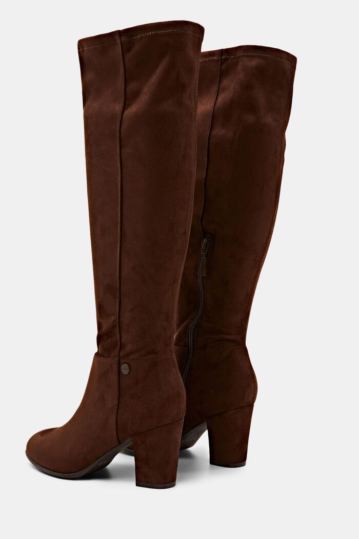 Kniehohe Boots in Wildlederoptik