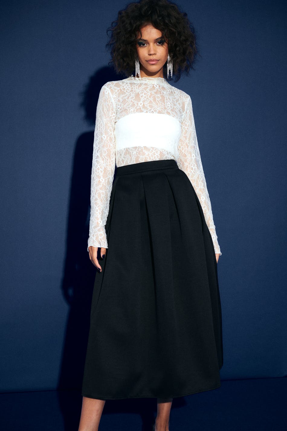 Satin skirt