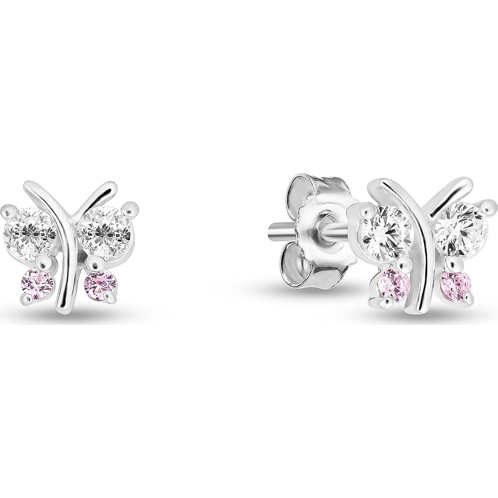 FAVS Boucles d'oreilles à fermoir à poussette 925 Argent Boucles d'oreilles