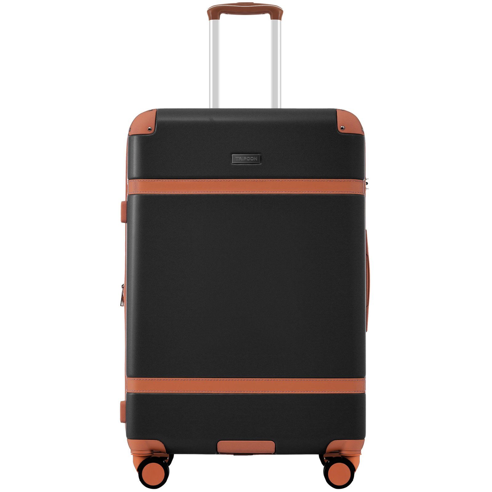 SEEZSSA Handgepäck-Trolley Hartschalen Koffer Trolley Rollkoffer Reisekoffer Leicht Handgepäck, Koffer mit TSA-Schloss Erweiterbar Teleskopgriff 77.5x50.5x30cm