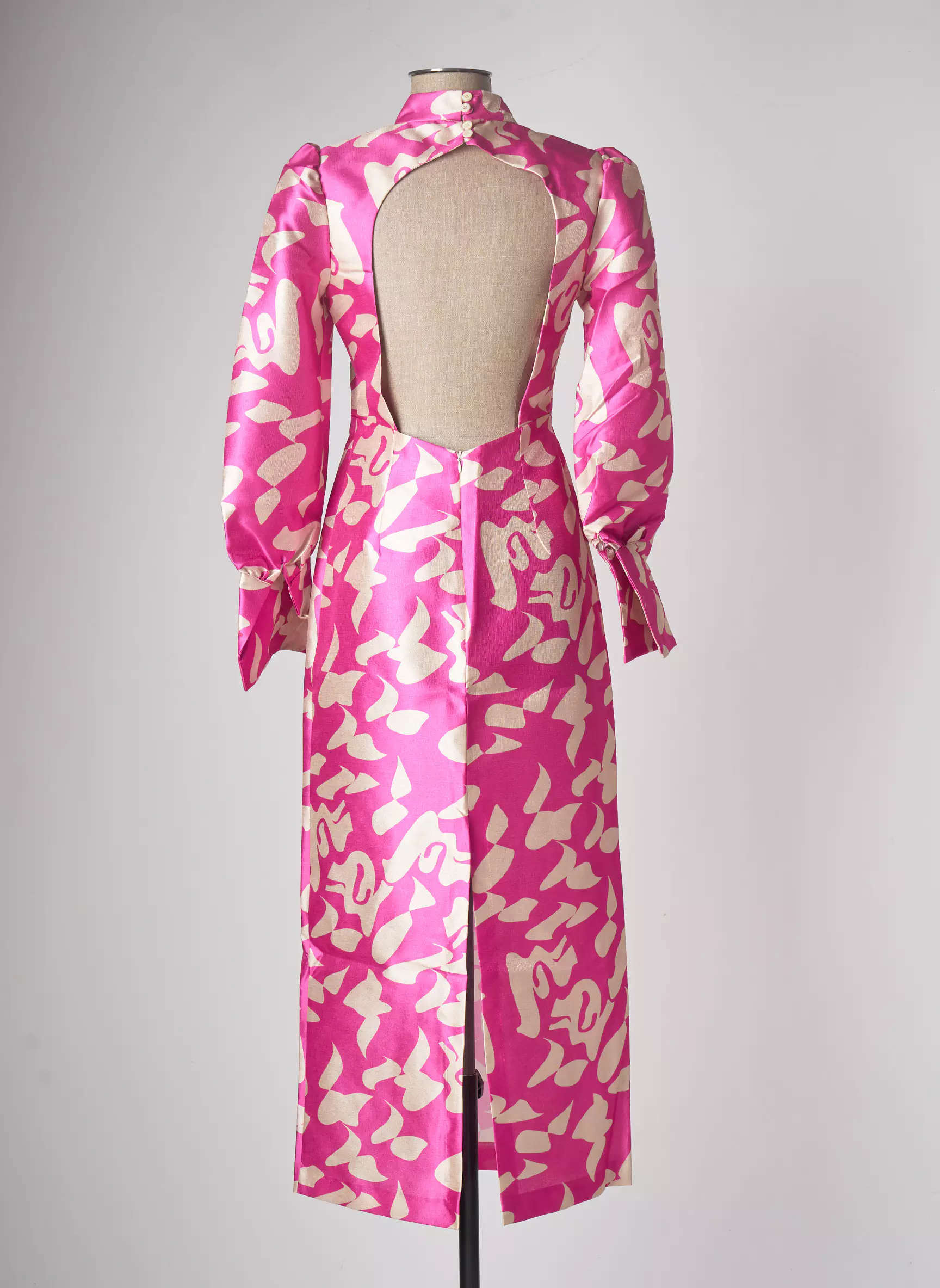 Laagam Robes Longues Femme couleur rose