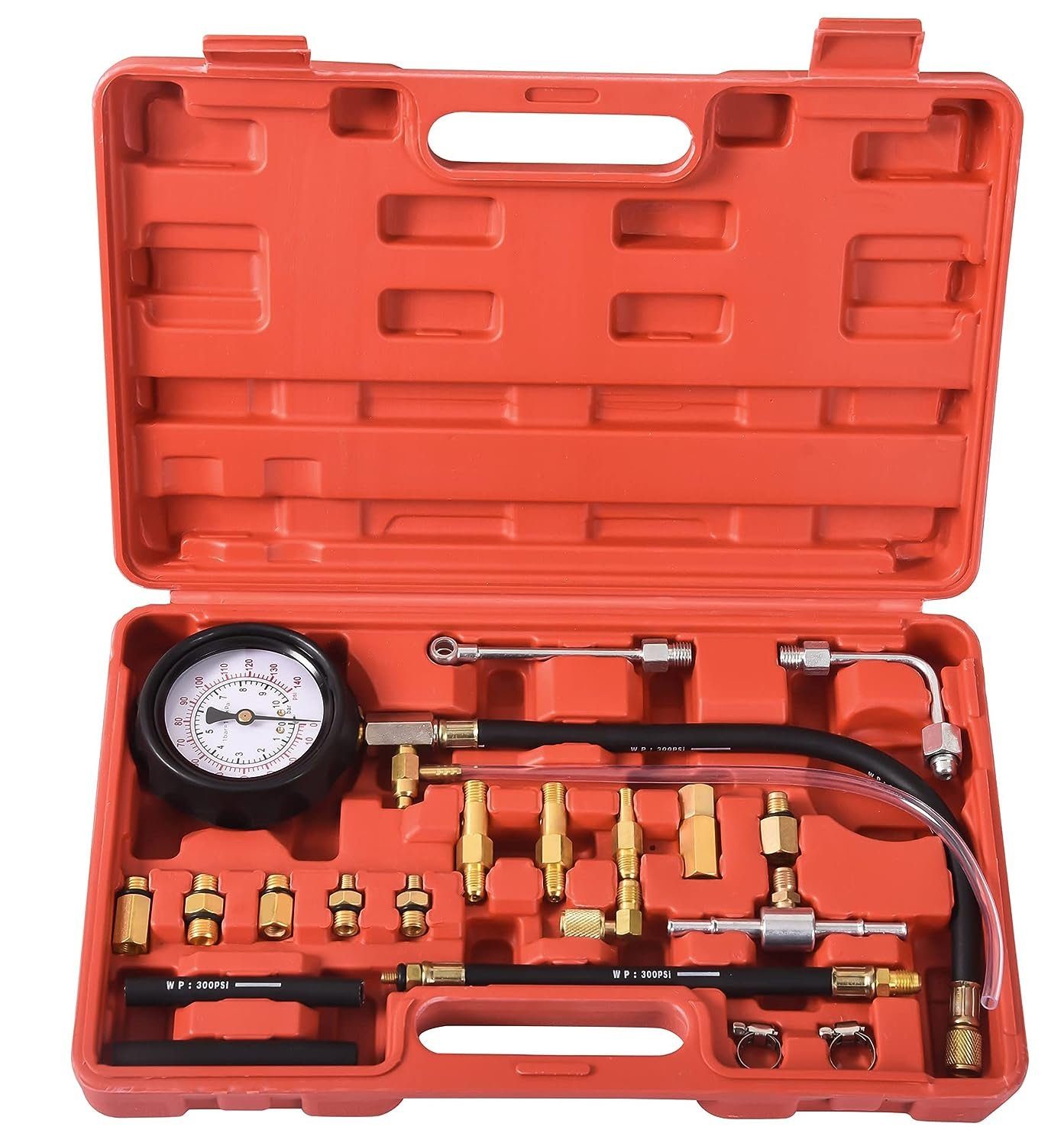 BlingBin Kfz-Diagnosegerät Benzin Drucktester Öldruckmesser Druckprüfer Messgerät, 1-tlg., Benzindruckprüfer,Kraftstoffdruckanzeige