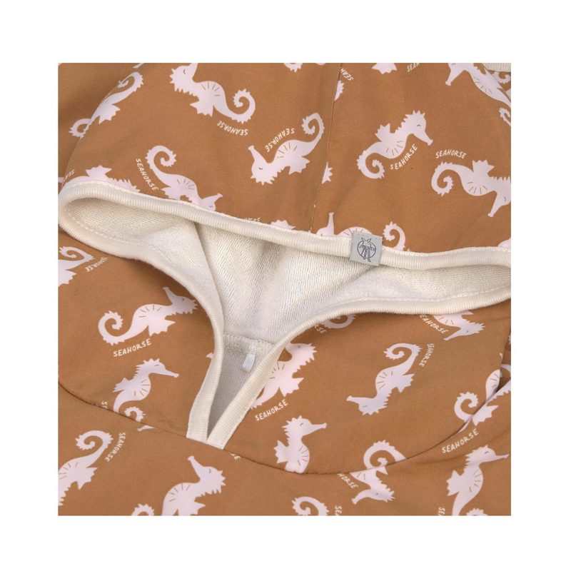 Poncho de plage hippocampe caramel Lässig