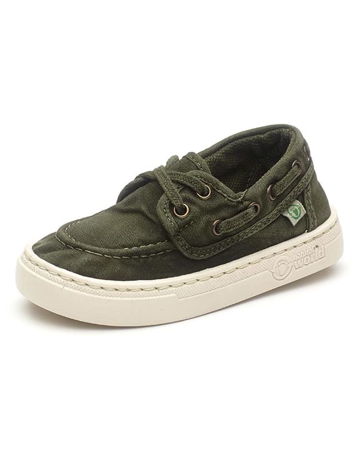 natural world Schnürschuhe in Khaki günstig kaufen
