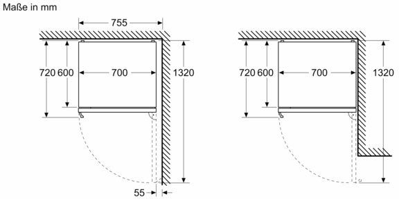 BOSCH Kühl-/Gefrierkombination KGN49VICT, 203 cm hoch, 70 cm breit