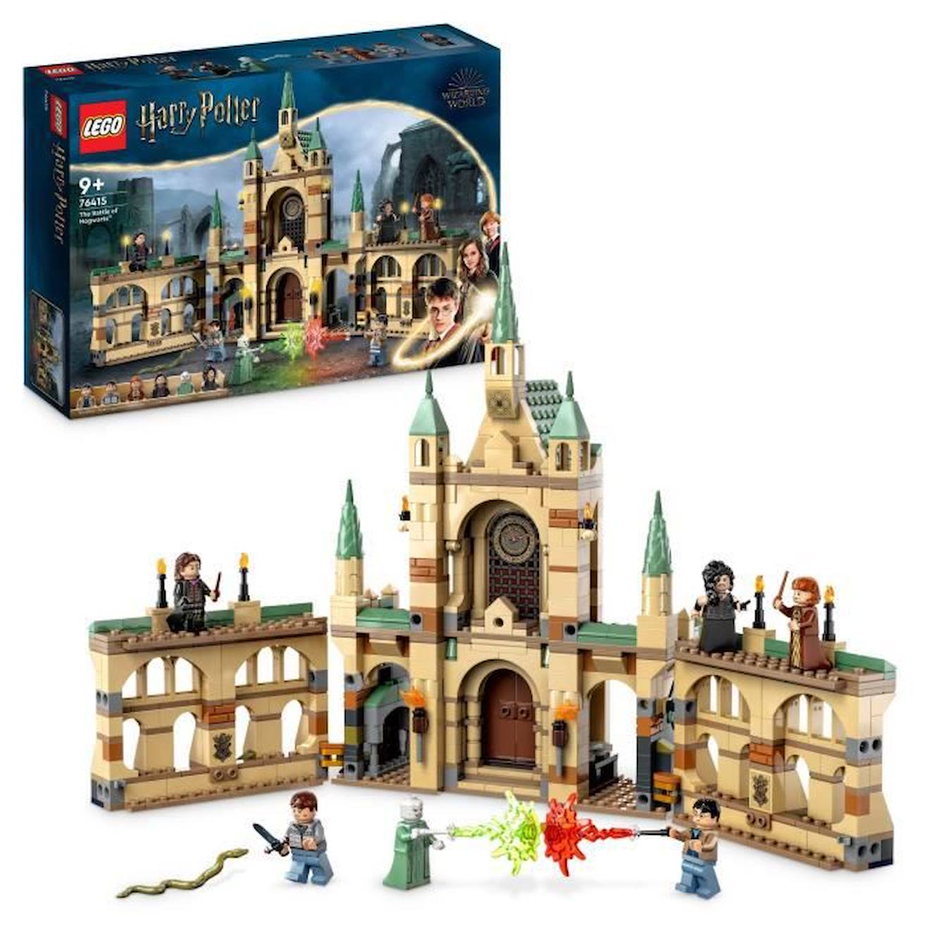 LEGO® Harry Potter 76415 La Bataille de Poudlard, Jouet de Château avec Minifigurine Voldemort beige