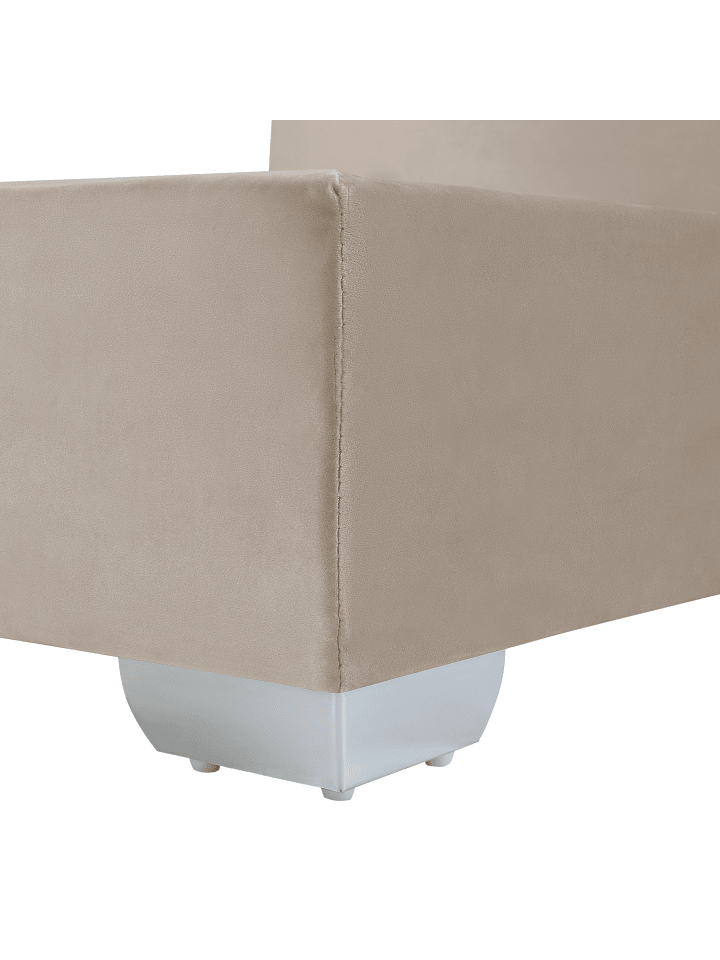 Beliani Boxspring Bett CONSUL in Beige/Silber - (W) 171 x (H) 91 x (L) 212 cm günstig kaufen onesize
