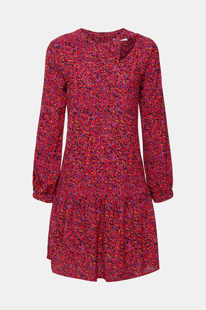 Minikleid mit Muster und Cut-out