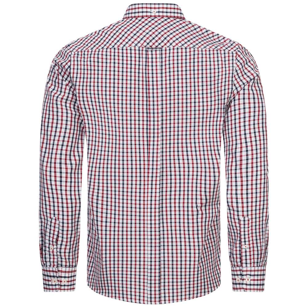 BEN SHERMAN Signature Herren Langarm Hemd 0076264-RED