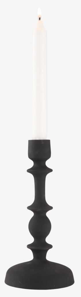 CASPAR lysestake Ø10xH21cm svart