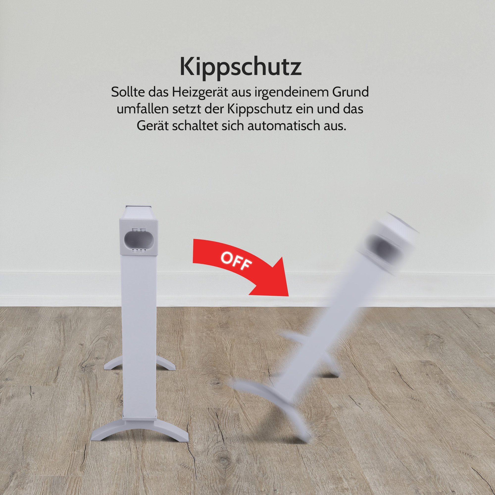 Bestlivings Konvektor Telewelt Heizkörper 9 Stufen - XL, 2500 W, Elektroheizung - Heizung elektrisch, Heizkörper Heizgerät Thermostat