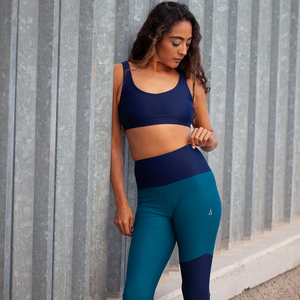 HIGH WAIST TIGHT  WILD BLUE-PETROL Damen - Leggings