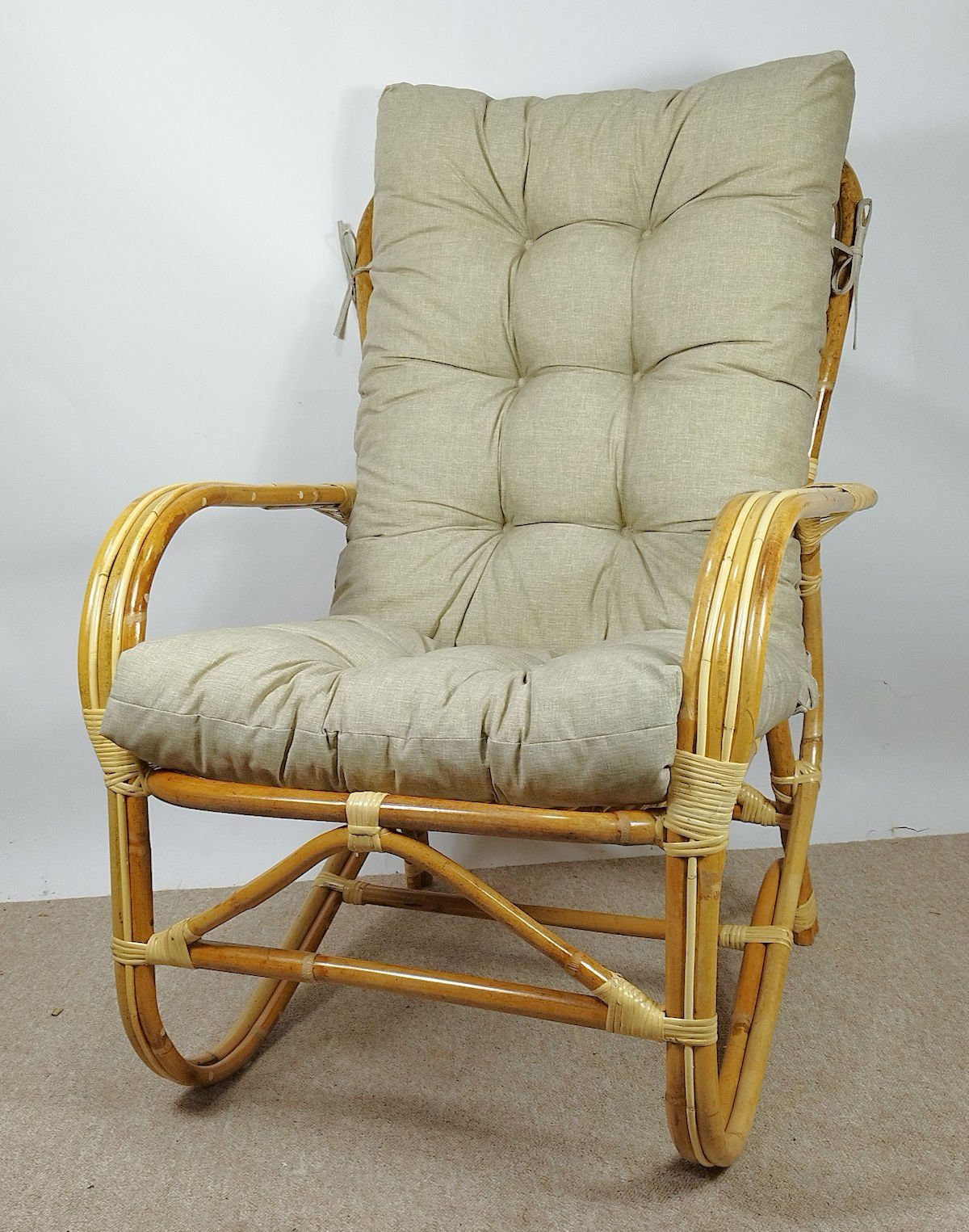 Rattani Rattanstuhl Rattansessel, Rattanstuhl Modell Nilam, Rattan Natur