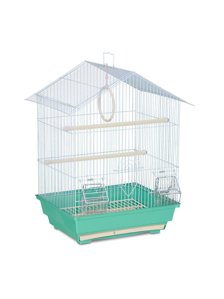 relaxdays Vogelkäfig in Hellblau/Mintgrün - (B)39,5 x (H)49 x (T)32 cm günstig kaufen onesize
