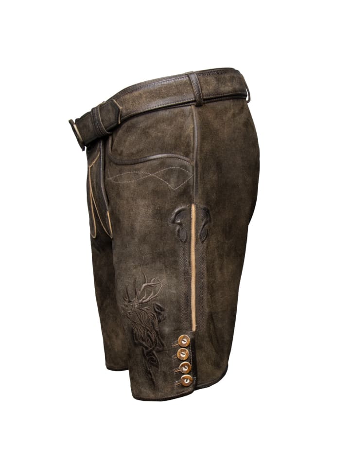 Spieth & Wensky Lederhose Wayen in braun günstig kaufen