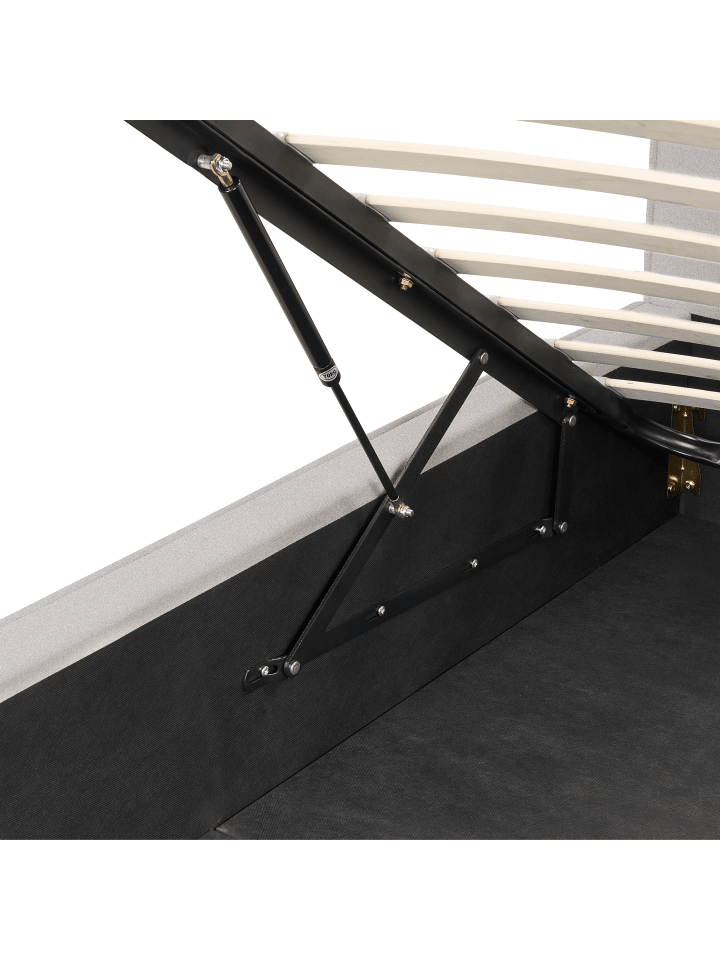 Beliani Doppelbett MOISSAC in Grau/Schwarz - (W) 197 x (H) 108 x (L) 224 cm günstig kaufen onesize