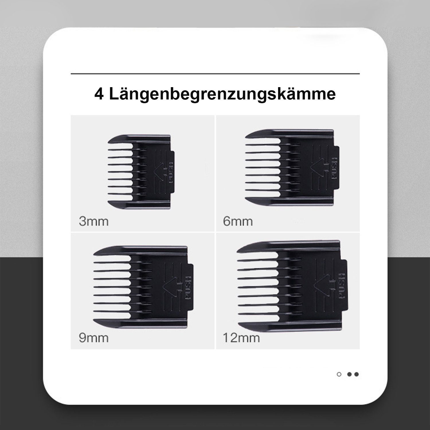 Vicbuy Hundeschermaschine, 12er Tierhaarschneidemaschine-Set 5 Einstellstufen