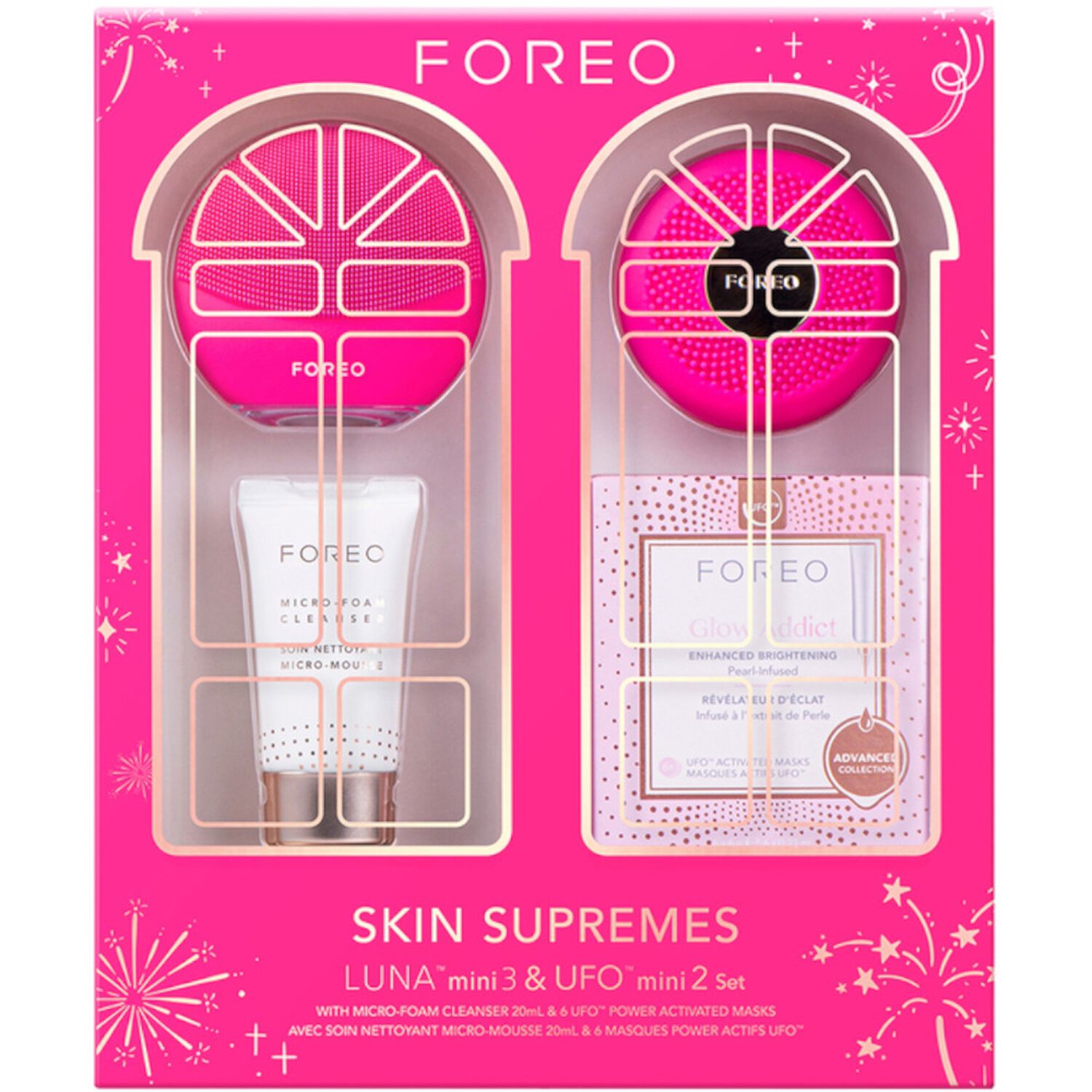 Foréo LUNA™ mini 3 + UFO™ mini 2 Coffret 2 Appareils + 2 Soins Nettoyant