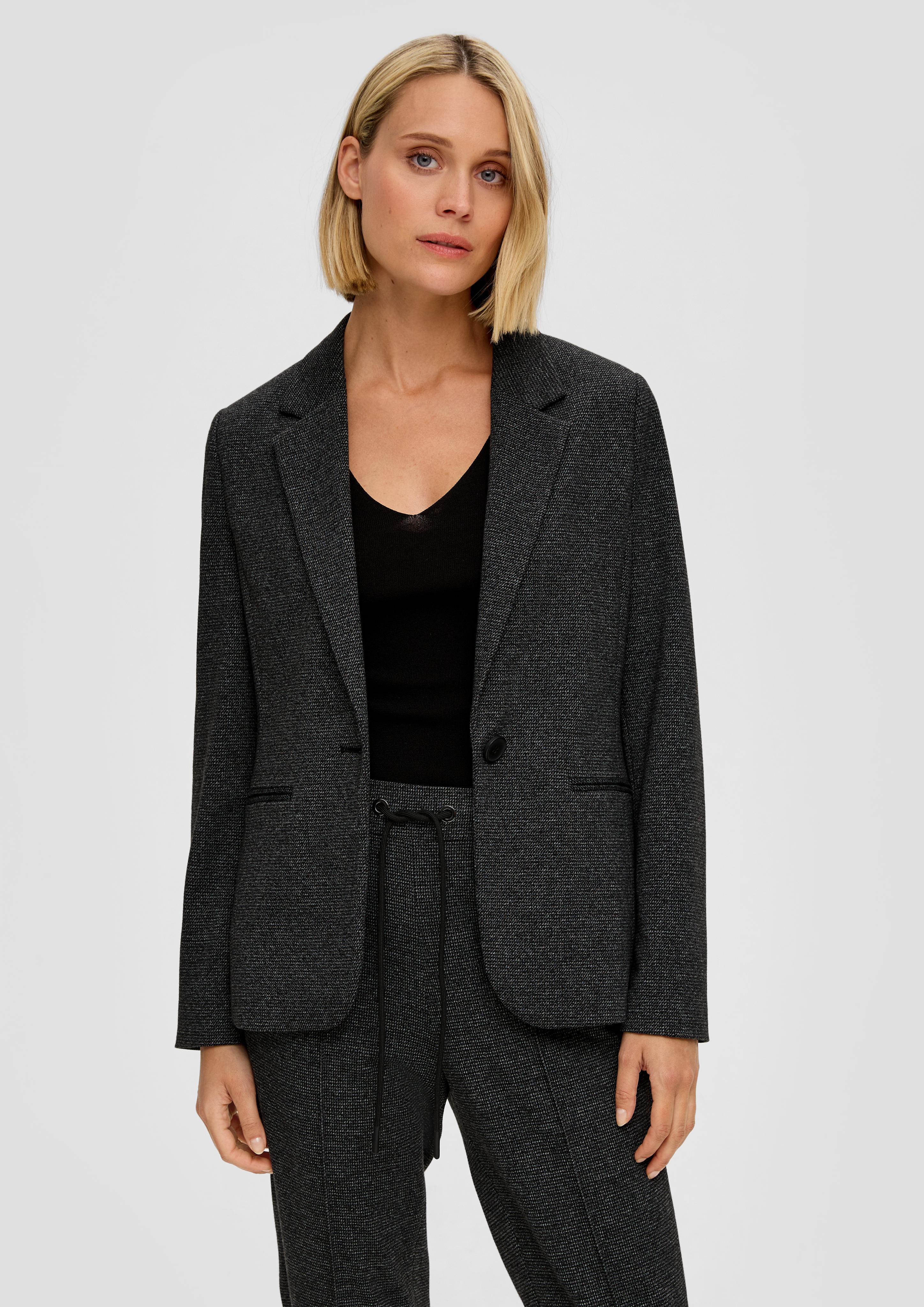 Blazer im Slim Fit aus Viskosemix  2133725-99W1