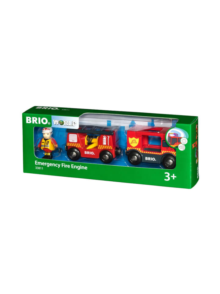 Brio Holzeisenbahn Feuerwehr Leiterfahrzeug Licht&Sound, ab 3 Jahre günstig kaufen onesize