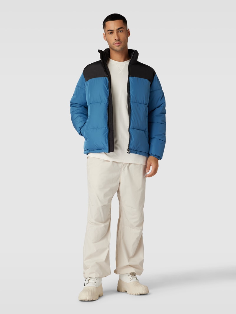 Steppjacke in Two-Tone-Machart Modell 'MELVIN' in blau
