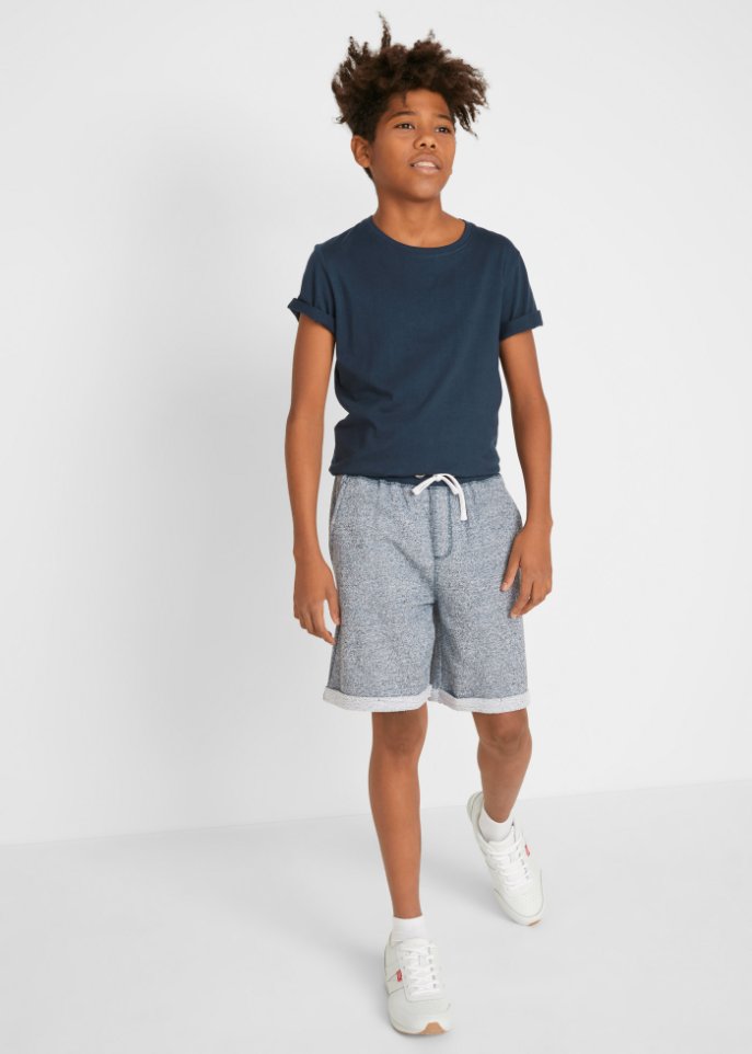Jungen Bermuda in Denimoptik