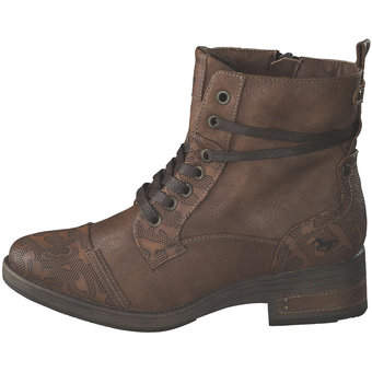 Mustang Schnürstiefelette in braun