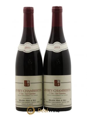 Gevrey-Chambertin 1er Cru Les Cazetiers Christian Sérafin Père et Fils  2011 - Lot de 2 Bouteilles